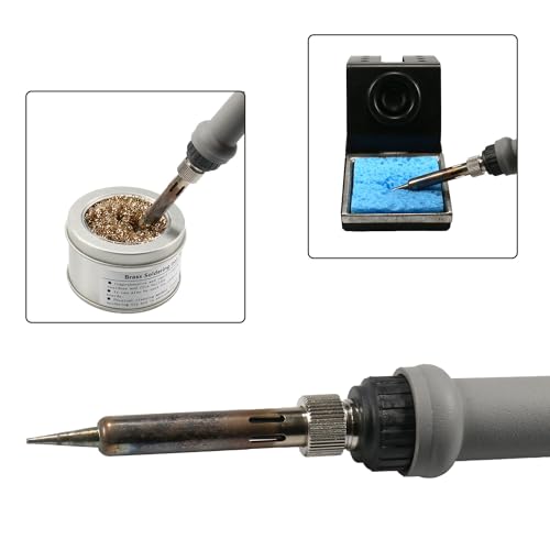 Electronic Soldering Station Iron Holder Set, Equipped with Brass Wire and High-temperature Sponge Tip Cleaner - size: Soldering Iron Stand Kit