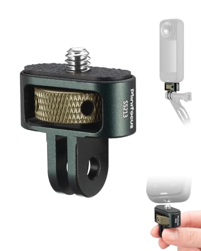 Camera Tripod Adapter, 2pcs 1/4" Adapter Screw Head Camera Mount Compatible with Insta 360/Gopro Hero/Sjcam Action Cameras and Other Standard 1/4" Accessories, Quarter Inch Mount for GoPro Ecosystem. - size: 2-prongs interface*2