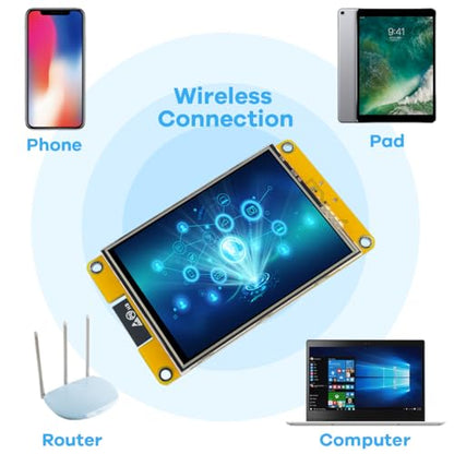 Hosyond 3.2'' ESP32 LCD Display Resistive Touchscreen with WiFi+BT, ST7789P3 Driver 240x320 TFT SPI Screen Module for Arduino - size: 3.2"