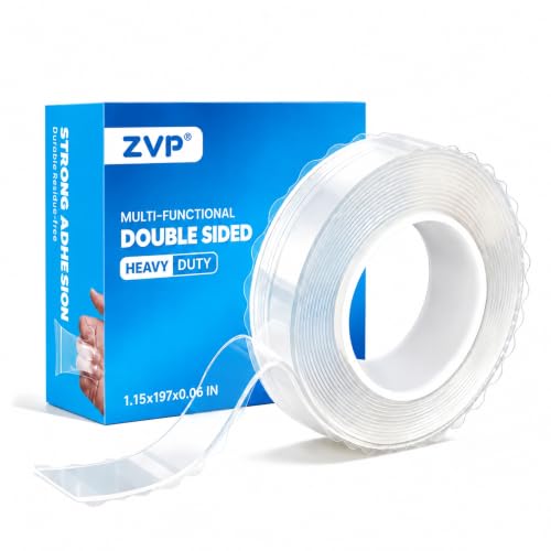 zvp Removable Double Sided Nano Tape Heavy Duty Mounting Tape (1.15x197 in) - size: 1.15*197 IN