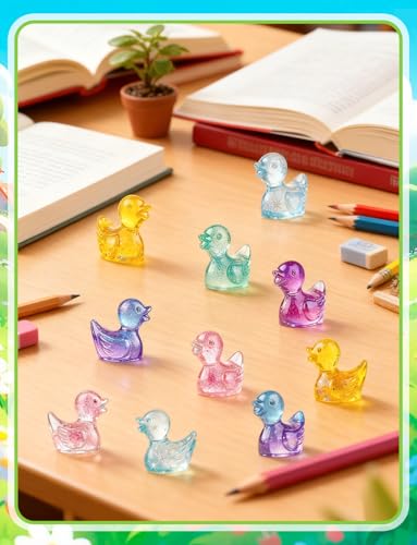 Mini Cute Duck Figurines Silicone Mold - color: 1 Pc Duck White