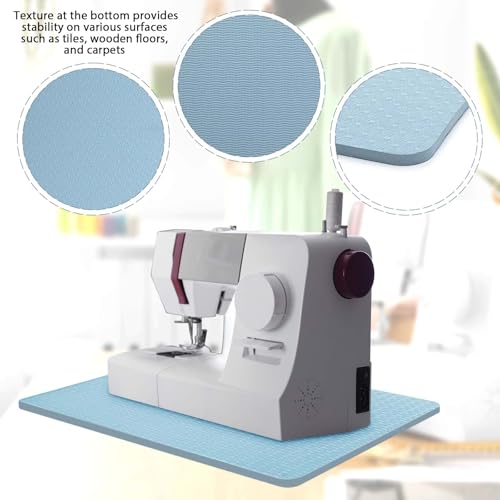Sewing Machine Mat Pedal, 15" X 20" and 9" X 14", Light Blue - color: Light Blue, size: 15" X 20" and 9" X 14"