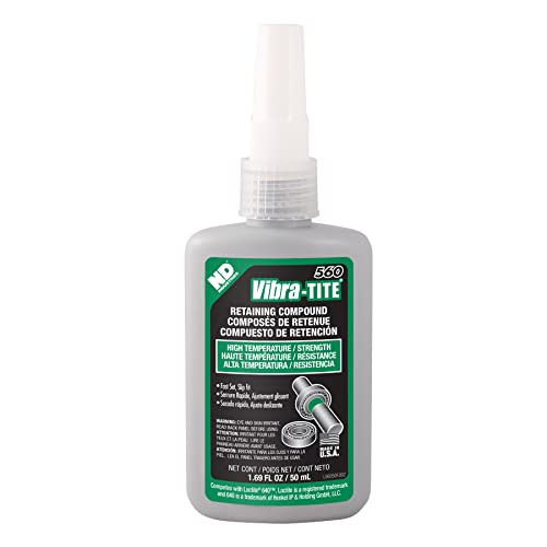 Vibra-TITE 560 Green High Temperature Retaining Compound, 50ml Bottle - size: 50 milliliters