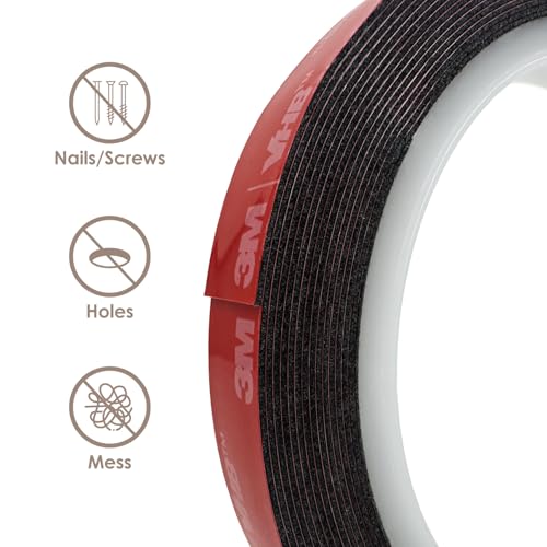 Gizmo Dorks VHB 5925 Double Sided Mounting Tape, Black - 0.25 in x 15 ft - size: 0.25 in x 15 ft