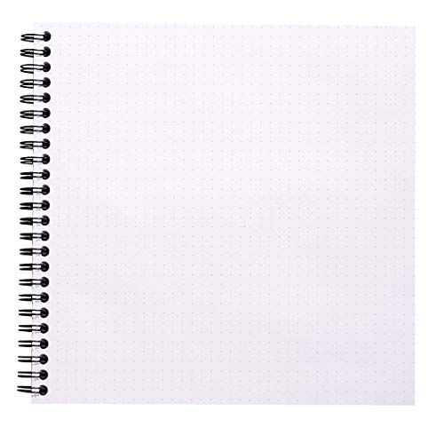 Rhodia Reverse Book & Dot Book - Dot Grid 80 sheets - 8 1/4 x 8 1/4 - Black Cover - color: Black, size: 8.25" x 8.25" Dot Grid