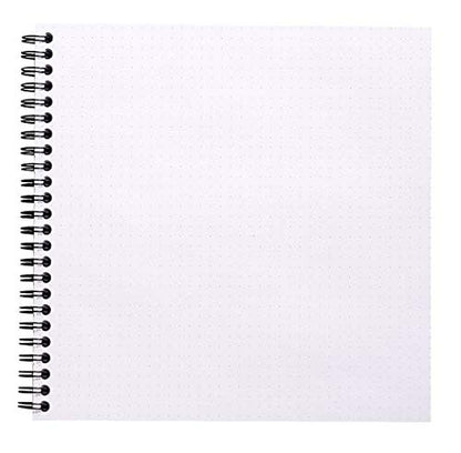 Rhodia Reverse Book & Dot Book - Dot Grid 80 sheets - 8 1/4 x 8 1/4 - Black Cover - color: Black, size: 8.25" x 8.25" Dot Grid