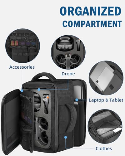 PEKREWS Case for DJI Avata 2, Goggles 3, RC Motion 3, Large Carry On Bag