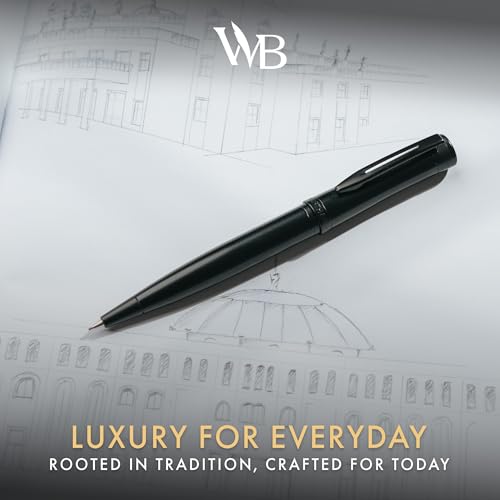 Wordsworth & Black Luxury Metal Mechanical Pencil 0.7mm for Writing, Black - color: All Black