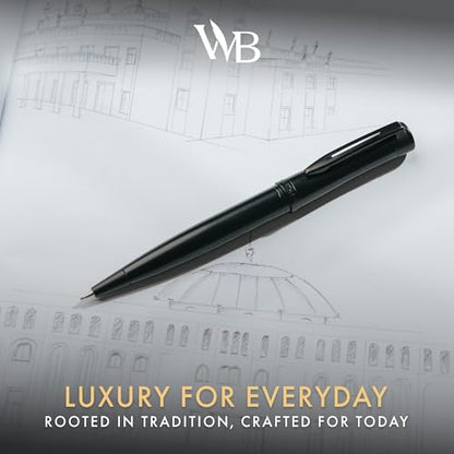 Wordsworth & Black Luxury Metal Mechanical Pencil 0.7mm for Writing, Black - color: All Black