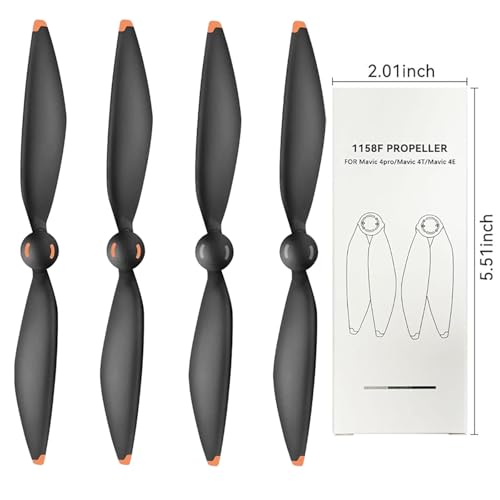 2 Pairs Quick Release Low Noise Propellers for Mavic 4 Pro Propellers, Replacement Propeller Blades Drone Accessories