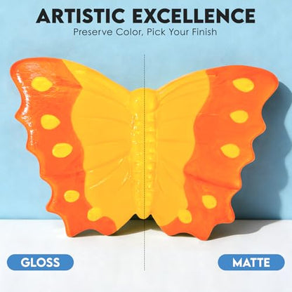 Nariolar Air Dry Clay Glaze - 4fl oz/120ml Clay Varnish Matte - size: 4 oz-matte