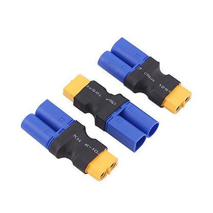 3pcs Male EC5 Losi to Female XT60 Connector Adapter for LiPO Battery(C76-3)