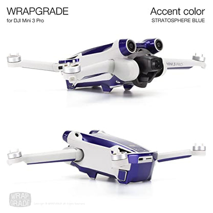 WRAPGRADE Skin Stickers Compatible with DJI Mini 3 Pro | Accent Color (Stratosphere Blue) - color: Stratosphere Blue