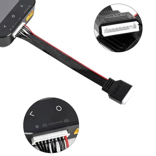 2Pcs JST-XH Balance Cable 8S Lipo Battery Balance Charger Extend Expansion Plug Leads Adapter Conversion Line for RC Vehicles Lipo Battery Charging (50cm) - style: 50cm