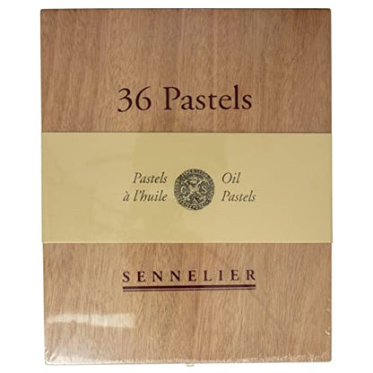 SENNELIER Oil French Pastel for Professional Artists, Wooden Box Set of 36
