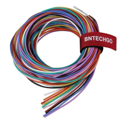 BNTECHGO 22 AWG Silicone Wire Kit 10 Color Each 5ft Stranded Tinned Copper - size: 10 colors each 5ft, style: 22 silicone wire
