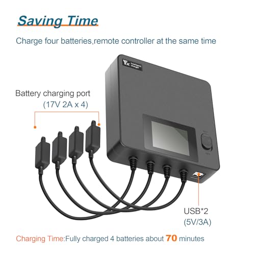 Display Battery Charger for DJI Avata 2,Full and Storage Charge