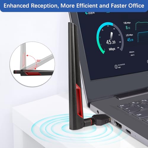 Superbat WiFi 6 6E Tri-Band Antenna 2.4GHz 5GHz 6GHz Omni-Directional Antenna RP-SMA Pigtail 12inch