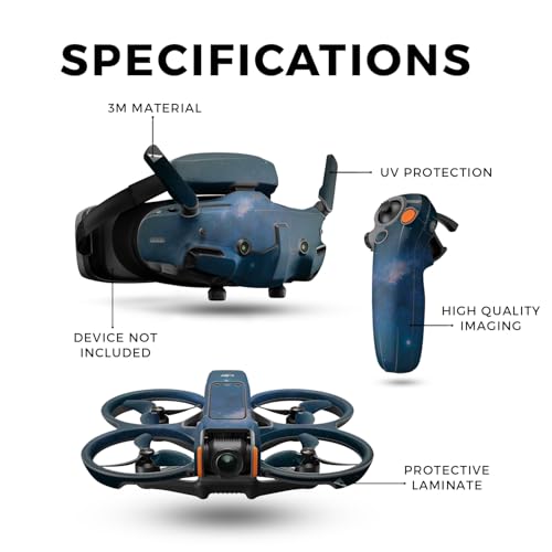 Drone Skin Compatible with DJI Avata 2 Bundle (2024) - Night Sky - Premium 3M Vinyl Protective Wrap Decal Cover - Easy to Apply | Crafted in The USA by MightySkins