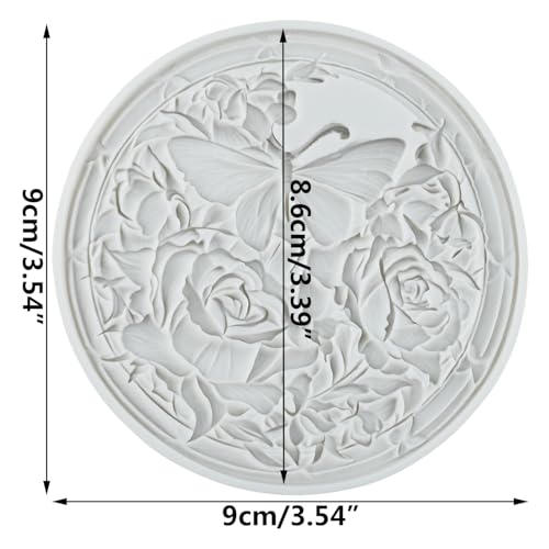Butterfly Flower Silicone Mold Butterfly Rose Polymer Clay Molds - color: Style F