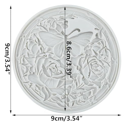 Butterfly Flower Silicone Mold Butterfly Rose Polymer Clay Molds - color: Style F