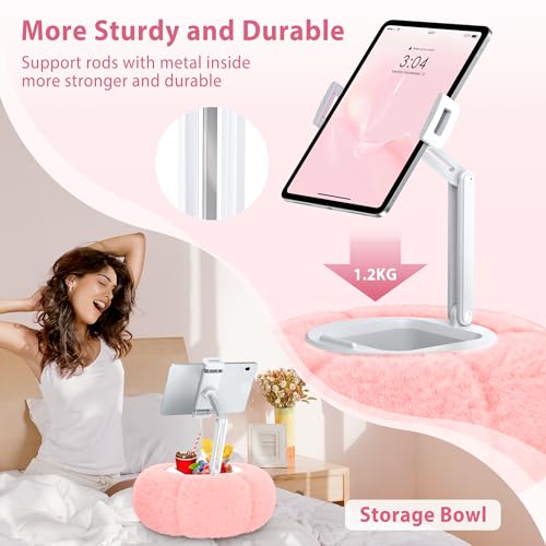CreaDream Pumpkin Tablet Pillow Stand, Adjustable Pillow Stand for Lap Bed - color: Pink