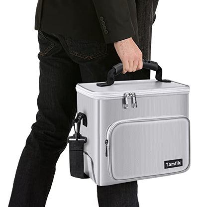 Tamfile Fireproof Lipo Battery Bag, 4200°F Explosionproof Lipo Safe, Silver - color: Silver