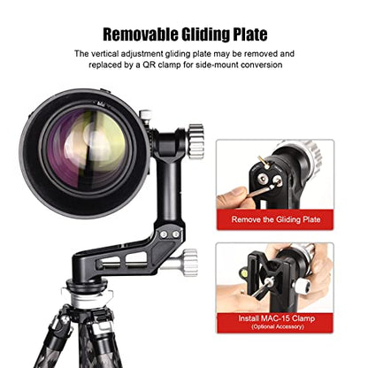 SUNWAYFOTO GH-02 Gimbal Head Aluminum Load 66 lbs(30 Kgs