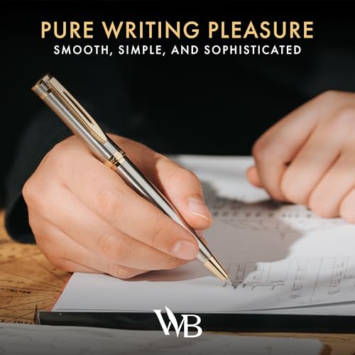 Wordsworth & Black Luxury Metal Mechanical Pencil 0.7mm for Writing, Silver - color: Silver Gold