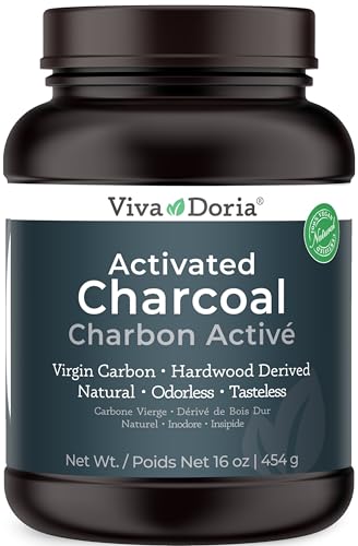 Viva Doria Virgin Activated Charcoal Powder, Hardwood Derived, Food Grade, 16 Oz (1 Pound) - size: 1 Pound (Pack of 1)