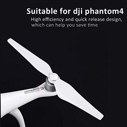 Alomejor 2 Pairs Replacement Drone Propeller Blades for Quadcopter - High-Performance Drone Accessories | 2-Pack Compatible with Most Quadcopter (Black)