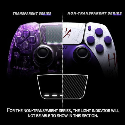 eXtremeRate Full Set Shell with Buttons Touchpad Cover Compatible with ps5 Edge Controller, Clown Hahaha Replacement Decorative Trim Shell Front Back Plates Compatible with ps5 Edge Controller - color: Clown HAHAHA