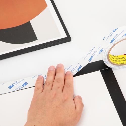 3M Double Sided Tape Thin 0.5"×32.8Ft, 9448A Double Coated Tissue Tape - size: 0.5"x 32.8 Ft