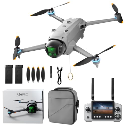 GPS Drone with 4K UHD Camera for Adults, Airdrop Drones, Obstacle Avoidance, One-Key Payload Drop Delivery Function, 4.5 Inch Screen Remote Controller, Foldable FPV Quadcopter with Auto Return, Long Flight Time, Ideal for Outdoor Shooting Camping Fishing