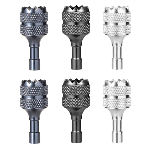 lasuroa 6pcs Drone Joystick Replacement, Mini Drone Thumb Sticks Compatible with DJI Mini 3 Pro DJI RC Smart Controller Accessories (Silver, Black, Blue) - color: Silver,black,blue