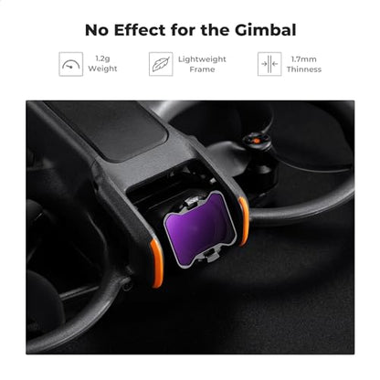 K&F CONCEPT PL ND Filters Kit Compatible with DJI Avata 2 - style: ND8+ND16+PL