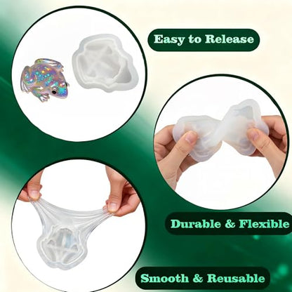 Frog Resin Mold, Animal Frog Silicone Mold for Epoxy Resin Casting - color: Frog Resin Mold