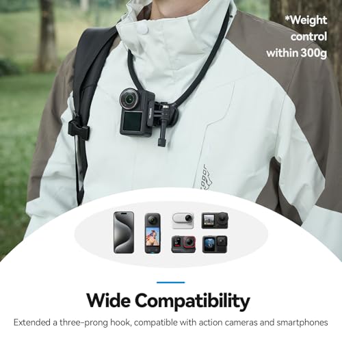 TELESIN Neck Mount Se 2.0 Combo Set, Magnetic Phone Holder for iPhone Android, Chest Strap Hand Free POV Video Phone Stand for iPhone 17 16 15 14 13 12 Samsung Android Action Cameras - style: Neck Mount Se 2.0+Magnetic Phone Holder