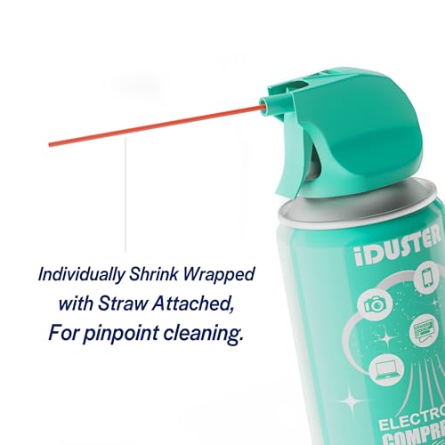iDuster Disposable Compressed Gas Duster - 10oz Compressed Air Can, Computer and Keyboard Cleaner, 3 Packs - size: 3PCS 10oz