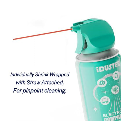 Compressed Canned Air Duster for Computer - iDuster Disposable Electronic Keyboard Cleaner for Cleaning Duster, 1PCS(3.5oz)