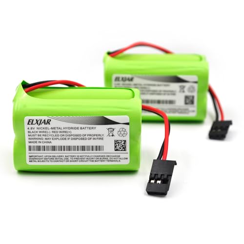 (2-Pack) 4.8V 2000mAh NiMH RX Battery for Hitec JR Receivers - color: (2-Pack) 4.8V 2000mAh 2x2AA