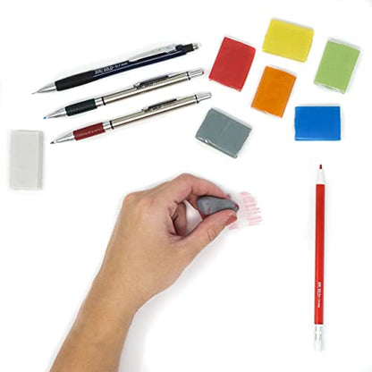 June Gold 6 Gray Kneaded Erasers, Moldable for Graphite, Charcoal & More