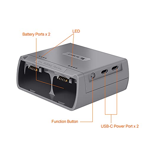 30W Two Way Charging Hub for DJI Mini 4K,2,2 SE,Mini SE Battery