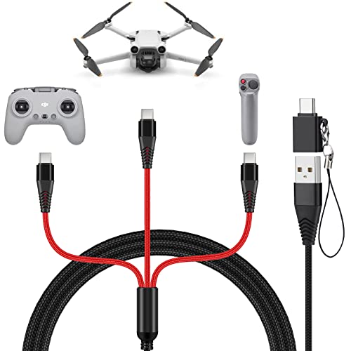 Charger for DJI Mini 4 Pro, Mini 3 Pro, Mavic 3, Air 2S Drone, with Adapter - size: 4ft Cable & Adapter