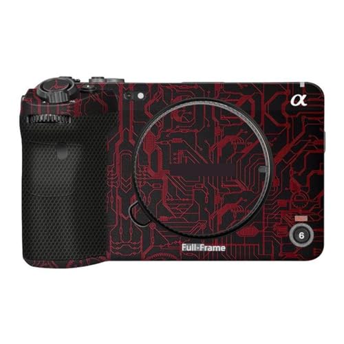Premium Camera Premium Sticker Protective Film Anti-Scratch Skin for Sony FX3 ILME-FX3(Circuit Red) - color: Circuit Red