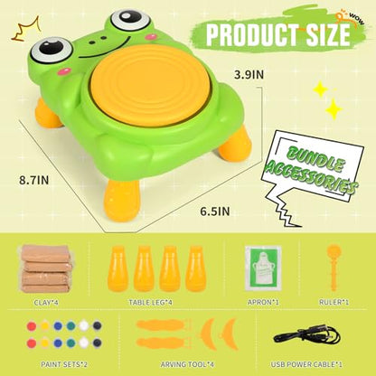 Pottery Wheel for Kids Complete Pottery Painting Kit Arts & Crafts for Kids
