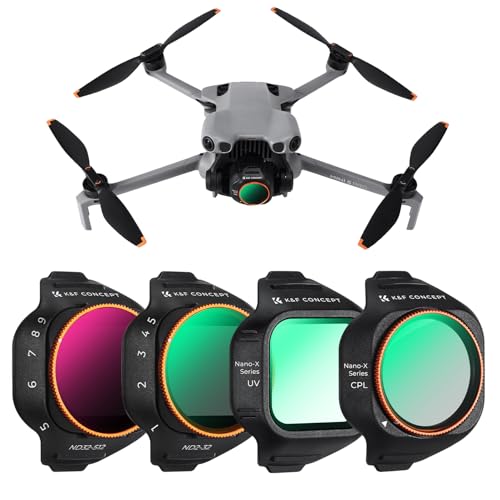 K&F CONCEPT 4Pack Variable ND CPL UV Filter Set for DJI Mini 5 Pro - style: ND2-32 & ND32-512 & CPL &UV