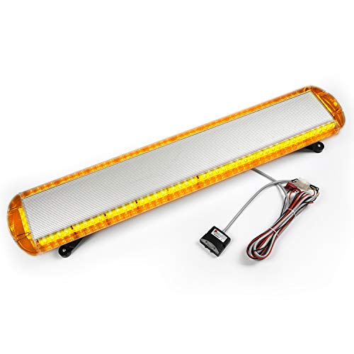 ASPL 47" 88 LED High Intensity Low Profile Roof Top Strobe Light Bar Emergency Warning Strobe Lights for Tow Truck Construction Vehicles (Amber) - color: Amber