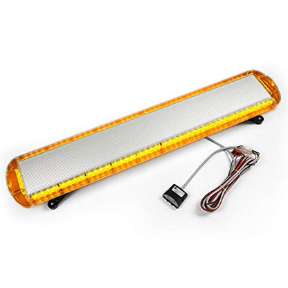 ASPL 47" 88 LED High Intensity Low Profile Roof Top Strobe Light Bar Emergency Warning Strobe Lights for Tow Truck Construction Vehicles (Amber) - color: Amber