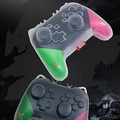 PERFECTSIGHT Switch Pro Controller Protective Case, Cute Cat Ear Hard Shell Joystick Protector Carrying Case, Heavy Duty Switch Accessory Protective Cover Travel Stroage Case - Black - color: Matte Black